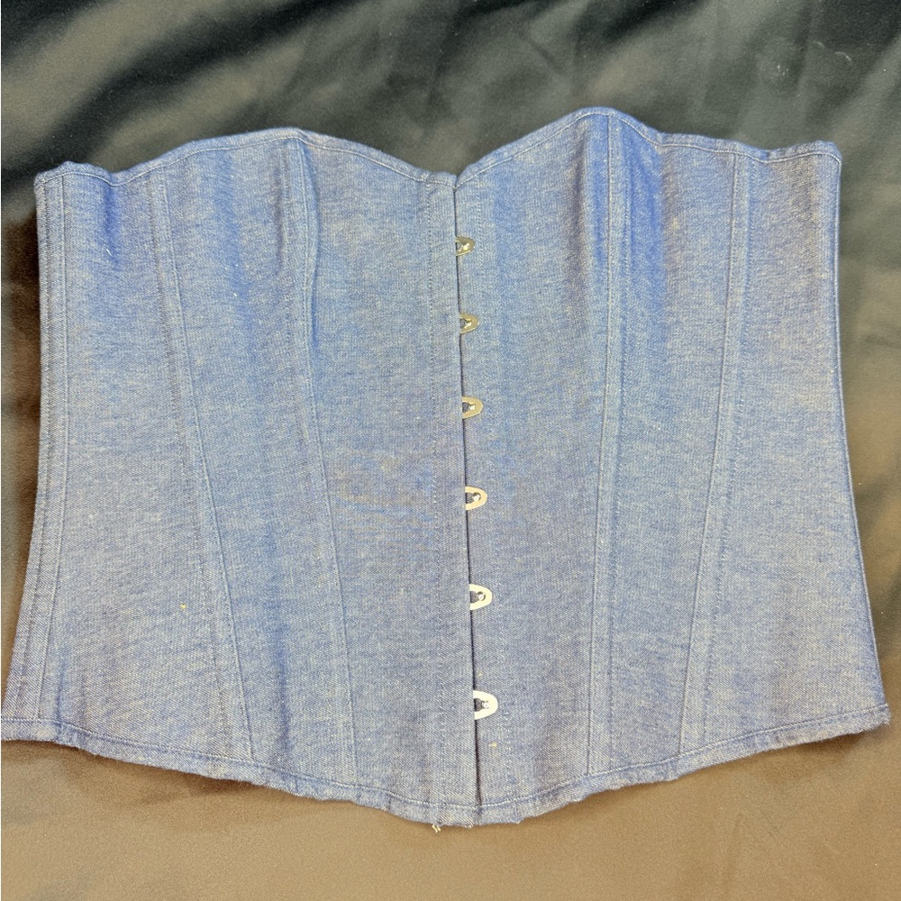 Denim Corset Top